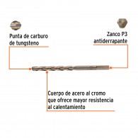 Broca concreto (3/8"x6") Truper