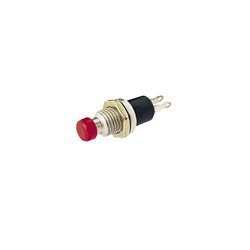 Mini pulsador switch botón rojo pequeño rosca normalmente abierto