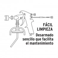 Pistola Pintar 1.5mm Baja Presión 20 psi Vaso 1L Truper aluminio