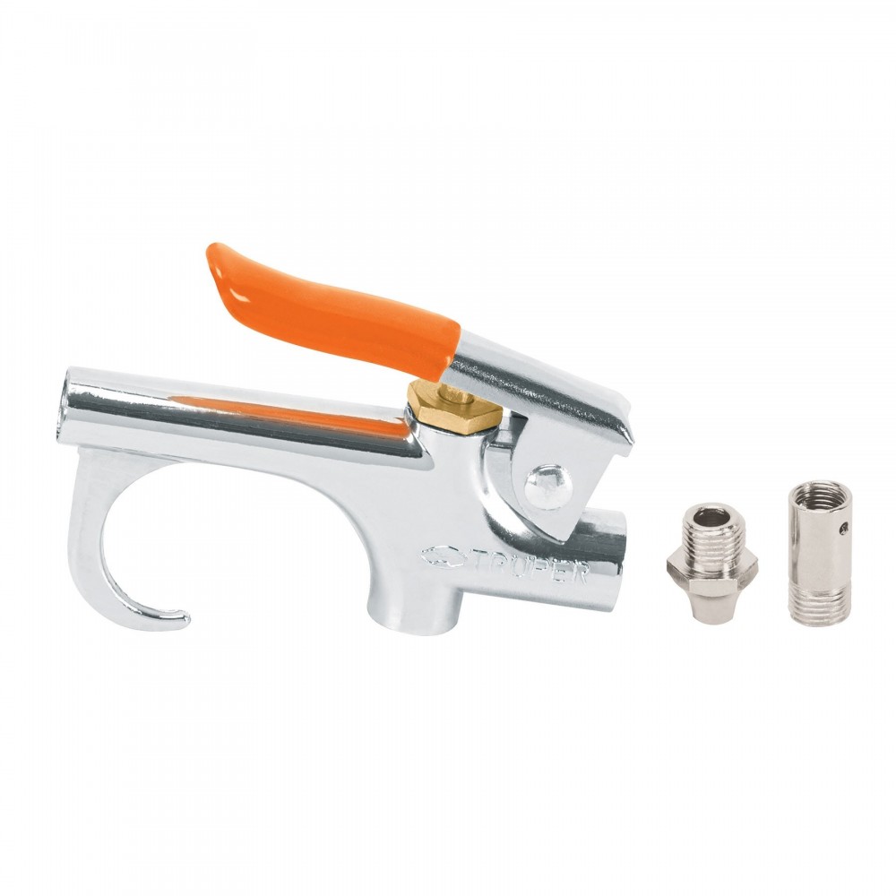 Pistola sopletear metálica compresor 1/4" NPT Truper