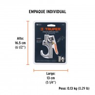 Pistola sopletear metálica compresor 1/4" NPT Truper