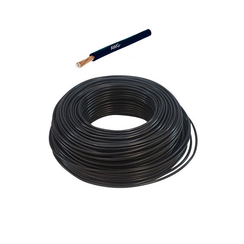 Cable vehicular 16 AWG negro electrónica x metro