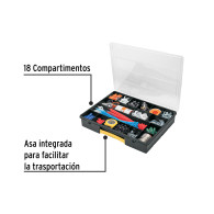 Organizador 14" con 18 compartimentos Pretul