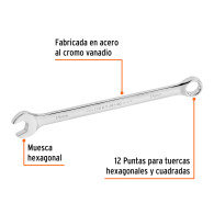 Llave mixta 14mm Truper Expert extra larga (220mm)