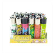 Encendedor mechera Clipper recargable diseños varios