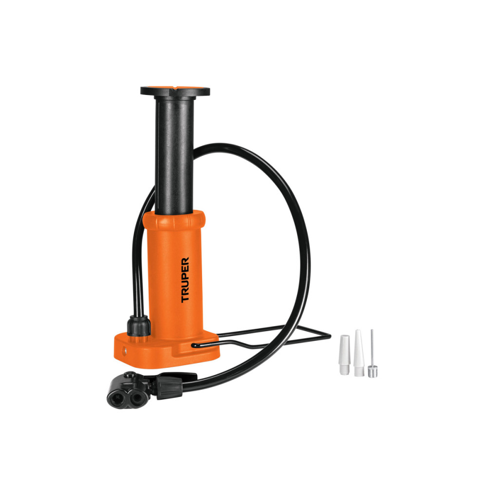 Bomba de aire con pedal llantas ciclas balones 60 psi