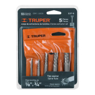 Extractor de tornillos roscas Truper 5 piezas