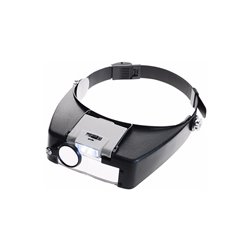 Gafas visor lupa negras 3 lentes sencilla MG81007-A1