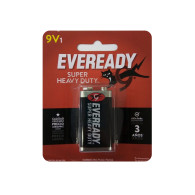 Pila batería 9V Eveready carbón cuadrada super heavy duty