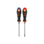 Kit x2 destornilladores 3/16"x4" Truper comfort grip pala estrella