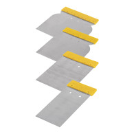 Kit x4 Espátulas cuñas mango plástico Pretul