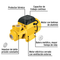 Bomba periférica 1/2HP PRETUL altura máx 20m uso agrícola