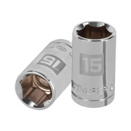 Copa 15mm dado Truper 6 puntas cuadrante 1/2"