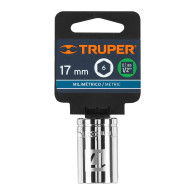 Copa 17mm dado Truper 6 puntas cuadrante 1/2"