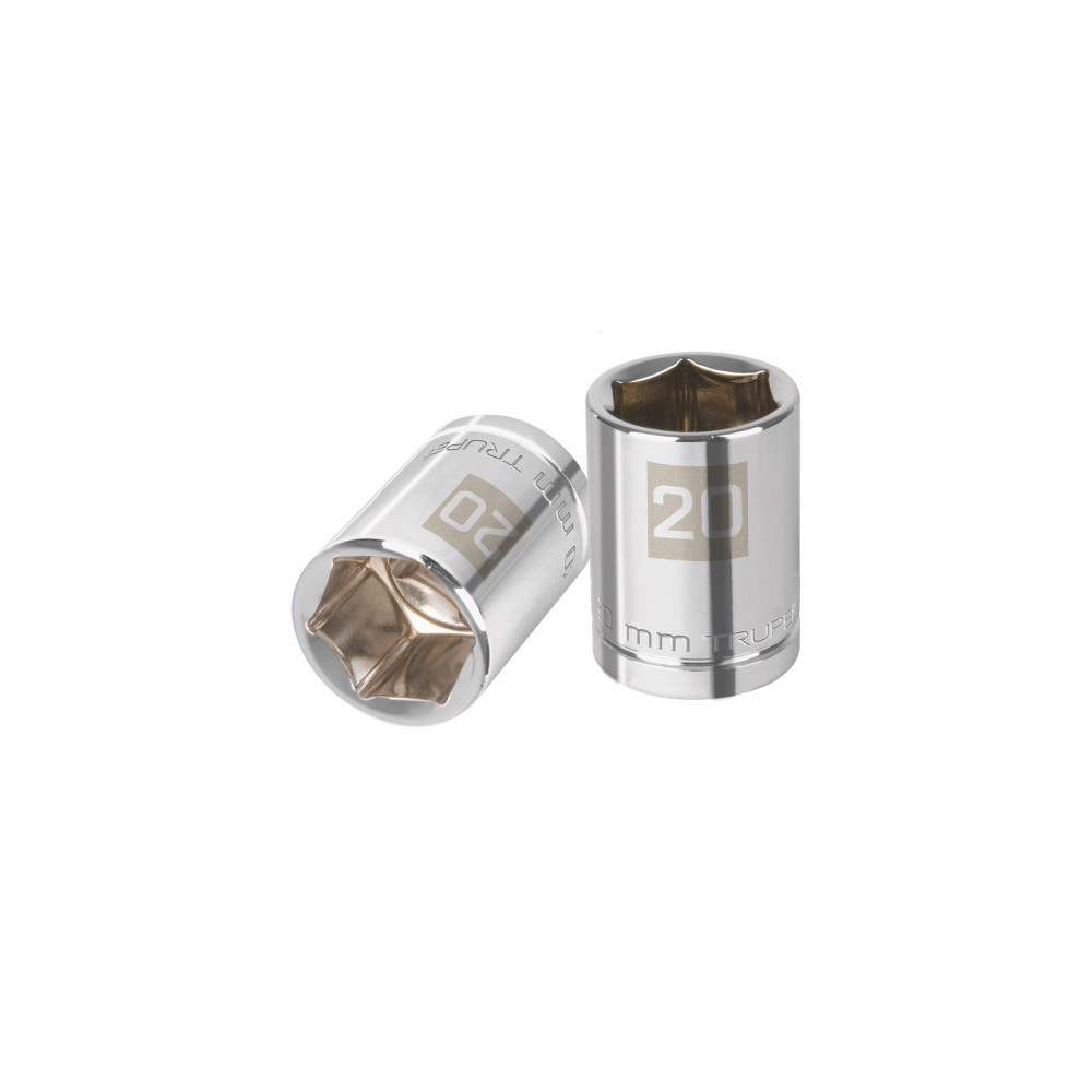 Copa 20mm dado Truper 6 puntas cuadrante 1/2"
