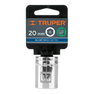 Copa 20mm dado Truper 6 puntas cuadrante 1/2"