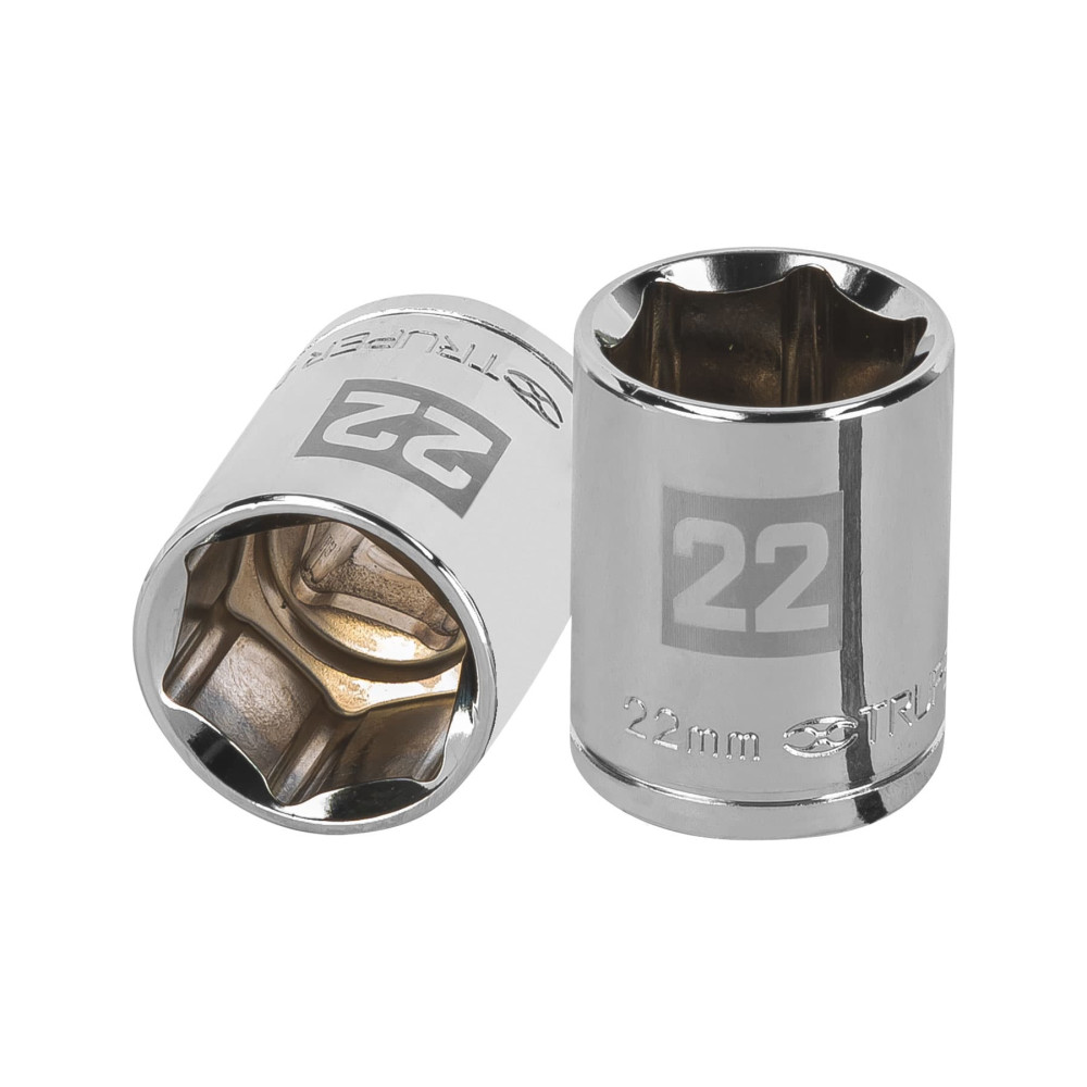 Copa 22mm dado Truper 6 puntas cuadrante 1/2"
