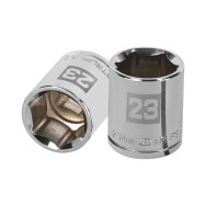 Copa 23mm dado Truper 6 puntas cuadrante 1/2"