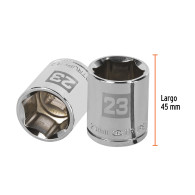 Copa 23mm dado Truper 6 puntas cuadrante 1/2"