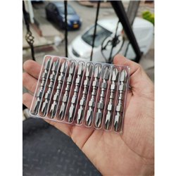 Punta estrella Phillips PH2 magnética doble trabajo pesado x unidad