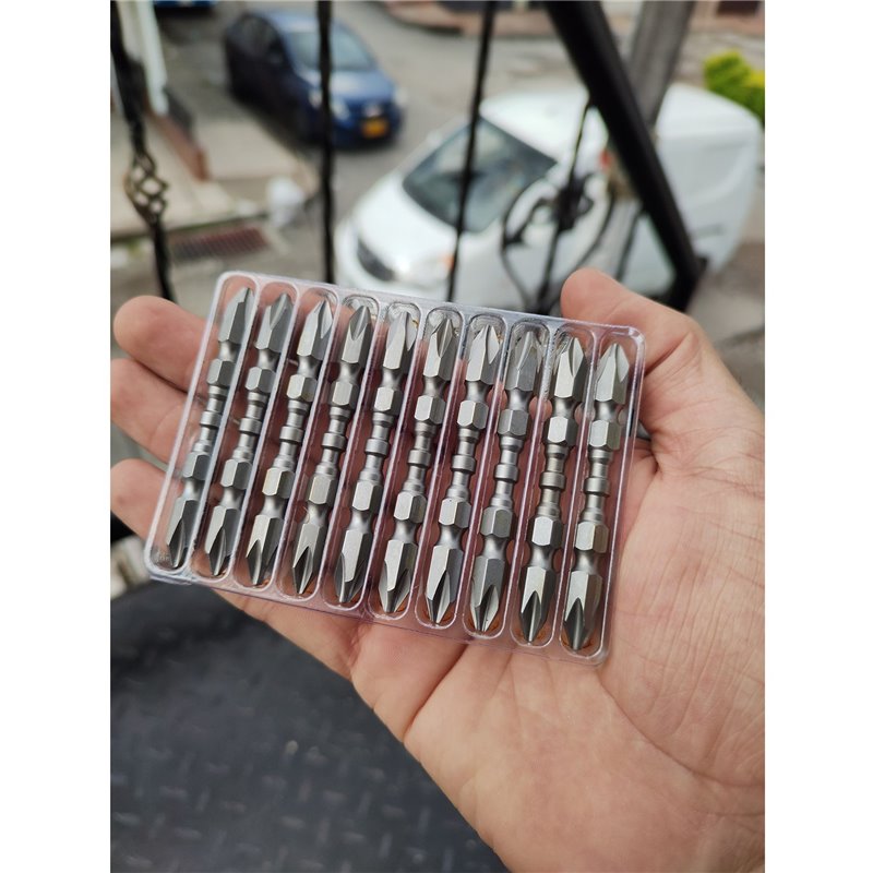 Punta estrella Phillips PH2 magnética doble trabajo pesado x unidad