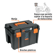 Caja herramientas 17"x12" profunda truper + charola