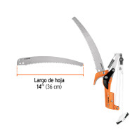 Cortador ramas altas sin mango hoja acero SK5 14" Truper