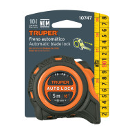 Flexómetro 5m Auto-Lock Truper antigolpes cinta 19mm
