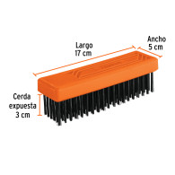 Cepillo de alambre 114 pinceles rectangular sin mango Truper