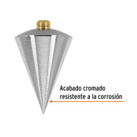 Plomada de acero 8oz construcción Truper
