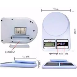 Gramera Pesa Báscula Electrónica 10 Kilos Tara + Pilas