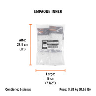 Bolsa 200 separadores 2mm de porcelanato enchape baldosa Truper