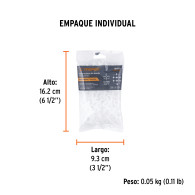 Bolsa 150 separadores 3mm de porcelanato enchape baldosa Truper