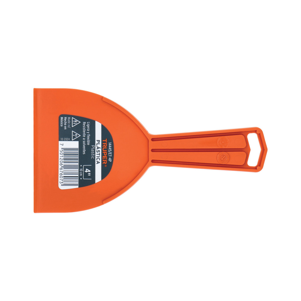 Espátula plástica de 4" Truper
