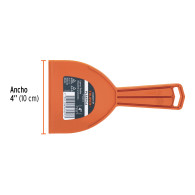 Espátula plástica de 4" Truper
