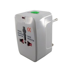 Adaptador viajero 3 plug Europa / Asia para tomacorriente