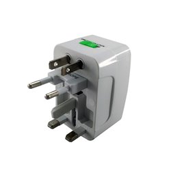Adaptador viajero 3 plug Europa / Asia para tomacorriente