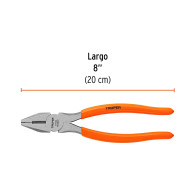 Alicate electricista 8" Truper mango PVC