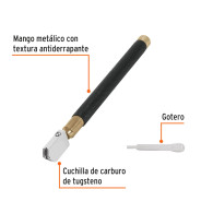 Corta vidrio con depósito aceite Truper Expert