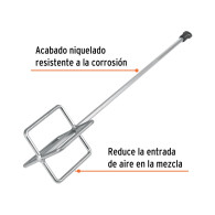 Revolvedor mortero pintura mezcla 120mm diámetro Truper