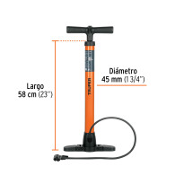 Bomba aire manual para inflar 100 psi Truper