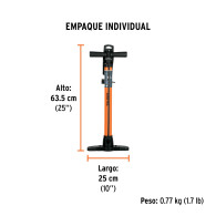 Bomba aire manual para inflar 100 psi Truper