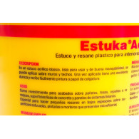 Estuco Sika Acrilico Interior/Exterior Estuka Acrilico 1/4Gl
