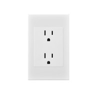 Tomacorriente incrustar doble polo tierra mercury premium blanco