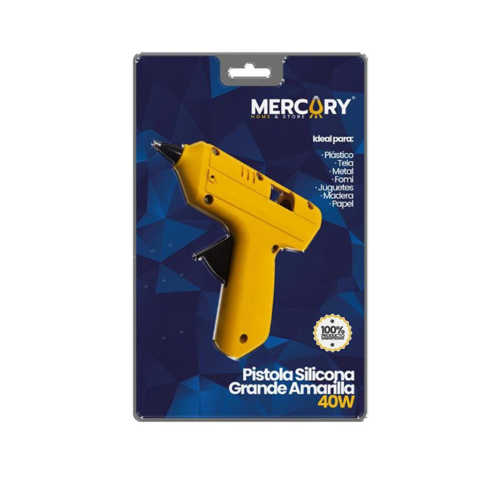 Pistola Silicona Grande 40W Amarilla mercury