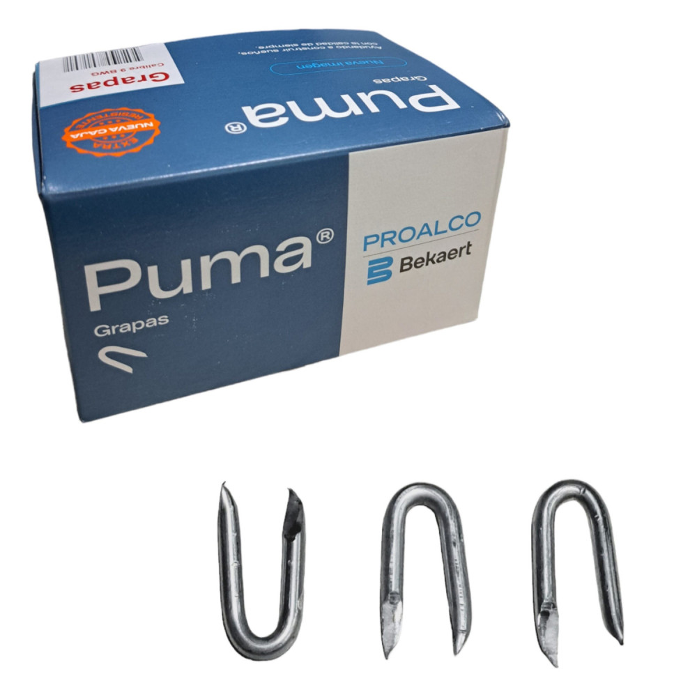 Grapas 1"x9 Puma caja 800gr