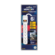 Multitoma 6 salidas mercury retie 1m 3x14awg