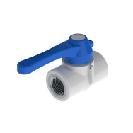 Válvula paso agua 1/2" PCP bola ultra pesada inserto metal roscada