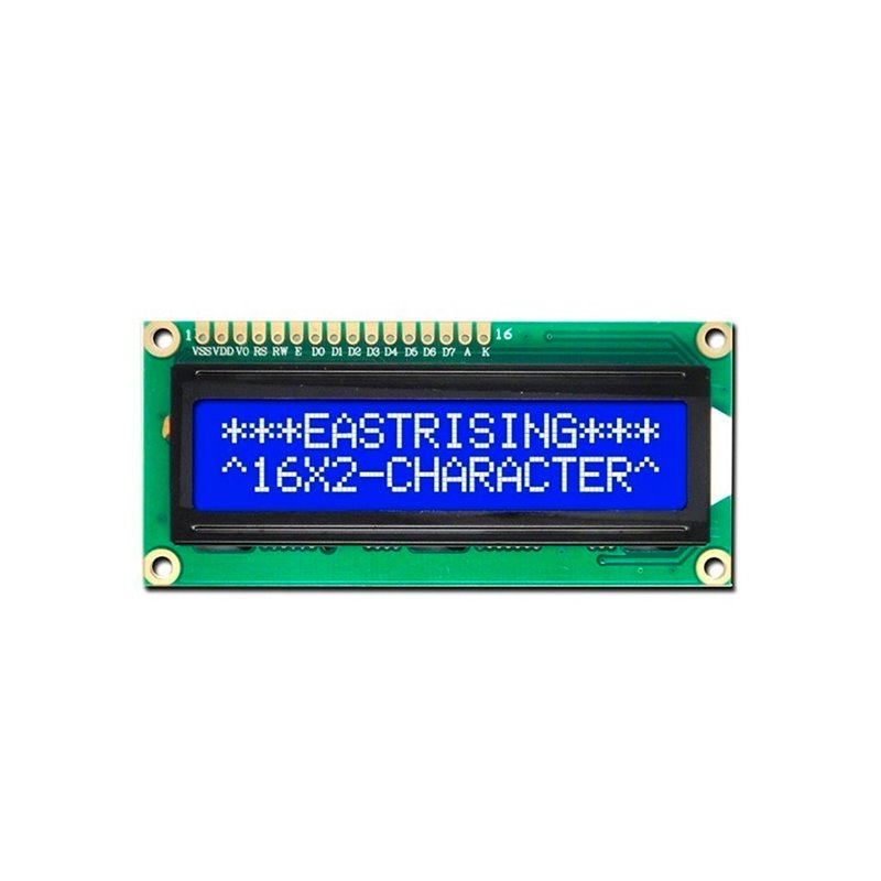 Display LCD 16x2 luz azul 5V arduino raspberry