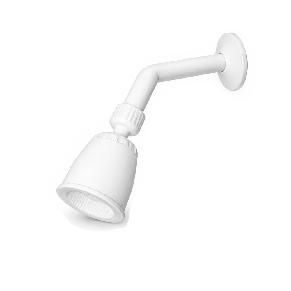 Ducha regadera sencilla blanca rioplast